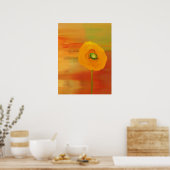 ポピーの開花 ポスター (キッチン)