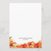 ポピーはゲストを見つけるブライダルシャワービンゴゲーム 招待状 (裏面)