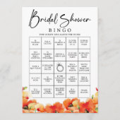 ポピーはゲストを見つけるブライダルシャワービンゴゲーム 招待状 (正面)