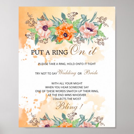 ポピーはゲームポスターにリングを置く ポスター (正面)