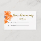 ポピーは何人のキスブライダルゲームを推測 エンクロージャーカード (正面)