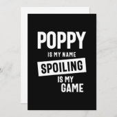 ポピーは私の名前を台無しにするは私のゲーム サンキューカード (正面/裏面)