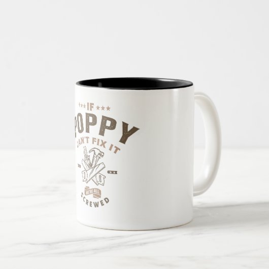 ポピーもしは修正できない我々は螺合中 ツートーンマグカップ (正面右)