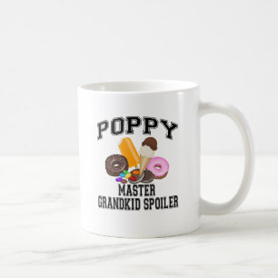 ポピーをばらすおばあちゃん・おじいちゃんの孫 コーヒーマグカップ