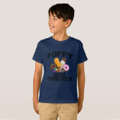 ポピーをばらすおばあちゃん・おじいちゃんの孫 Tシャツ (正面フル)