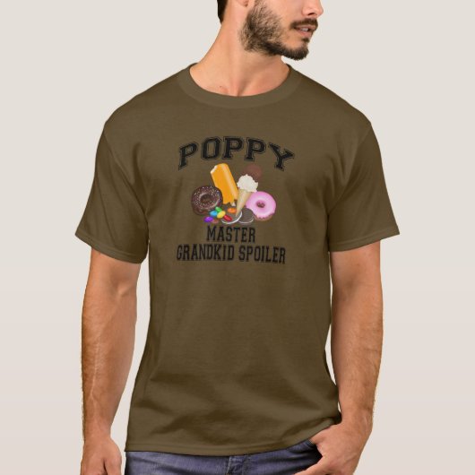 ポピーをばらすおばあちゃん・おじいちゃん Tシャツ (正面)