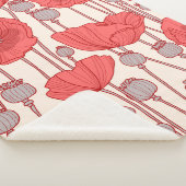 ポピーを使ったシームレスなパターン。  シェルパブランケット (3/4)