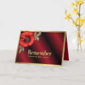 ポピーを思い出して カード (黄色い花)