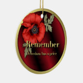 ポピーを記憶 セラミックオーナメント (右)