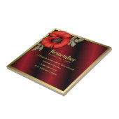 ポピーを記憶 タイル (側面)