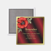 ポピーを記憶 マグネット (正面/裏面)