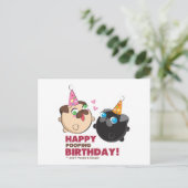 ポピーアンドドピー誕生日 ポストカード (スタンド正面)