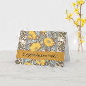 ポピーイラストレーション黄色の花 カード (黄色い花)