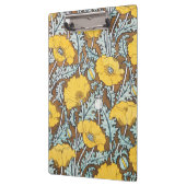 ポピーイラストレーション黄色の花 クリップボード (左)