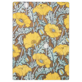 ポピーイラストレーション黄色の花 クリップボード (裏面)