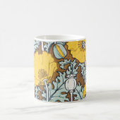 ポピーイラストレーション黄色の花 コーヒーマグカップ (中央)