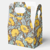 ポピーイラストレーション黄色の花 フェイバーボックス (オープン)