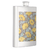 ポピーイラストレーション黄色の花 フラスク (右)