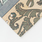 ポピーイラストレーション黄色の花 フリースブランケット (角)