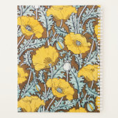 ポピーイラストレーション黄色の花 プランナー手帳 (裏面)