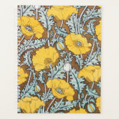 ポピーイラストレーション黄色の花 プランナー手帳 (正面)