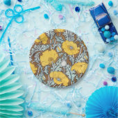 ポピーイラストレーション黄色の花 ペーパープレート (パーティー)