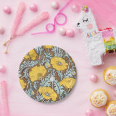 ポピーイラストレーション黄色の花 ペーパープレート (パーティー)