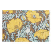 ポピーイラストレーション黄色の花 枕カバー (裏面)