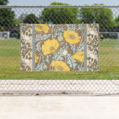 ポピーイラストレーション黄色の花 横断幕 (インサイチュ)