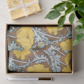 ポピーイラストレーション黄色の花 薄葉紙 (ギフト)