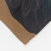 ポピーエレガントの花の花束を持つ女性 フリースブランケット (角)