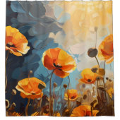 ポピーエレガントシャワーカーテン シャワーカーテン (正面)