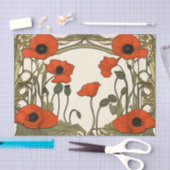 ポピーエレガントズアールヌーボー 薄葉紙 (クラフト)