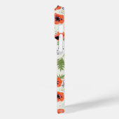 ポピーエレガントズオレンジフローラルパターン Case-Mate iPhoneケース (裏面 / 左)