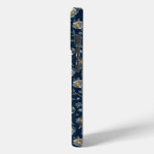 ポピーエレガントズフローラルパターンブルー Case-Mate iPhoneケース (裏面 / 左)