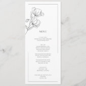 ポピーエレガントフラワー結婚シック メニュー (正面)