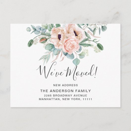 ポピーエレガントユーカリの動く発表 ポストカード (正面)