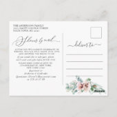 ポピーエレガントユーカリブライダルシャワーバイメール ポストカード (裏面)