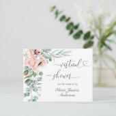 ポピーエレガントユーカリブライダルバーチャルシャワー ポストカード (スタンド正面)