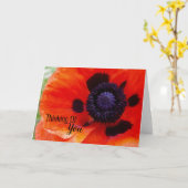 ポピーエレガント考えの君の カード (黄色い花)
