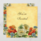 ポピーカスタムズガーデンパーティースクエア招待状 招待状 (正面/裏面)