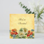 ポピーカスタムズガーデンパーティースクエア招待状 招待状 (スタンド正面)