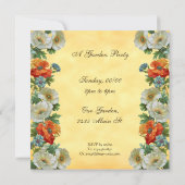 ポピーカスタムズガーデンパーティースクエア招待状 招待状 (裏面)