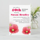 ポピーカスタムズフローラ誕生日パーティー 招待状 (スタンド正面)