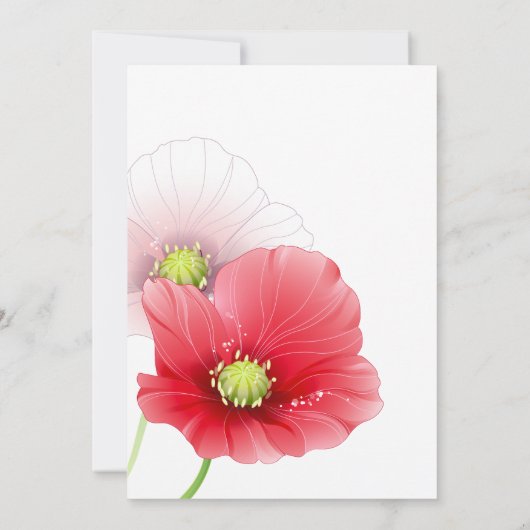 ポピーカスタムズフローラ誕生日パーティー 招待状 (裏面)