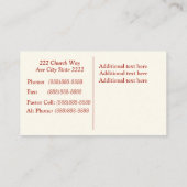 ポピーカスタム教会の名刺 名刺 (裏面)