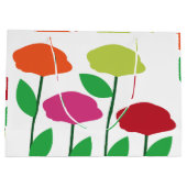 ポピーカラフルの花フローラ ラージペーパーバッグ (裏面)