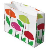 ポピーカラフルの花フローラ ラージペーパーバッグ (裏面アングル)