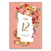 ポピーカラフルス結婚ズ テーブルナンバー (裏面)