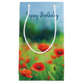 ポピーカラフルズスモール抱き枕付きフィールド スモールペーパーバッグ (正面)